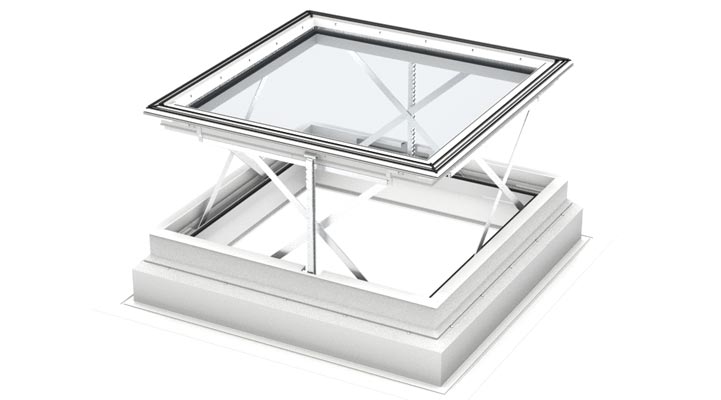 Smoke vent base unit